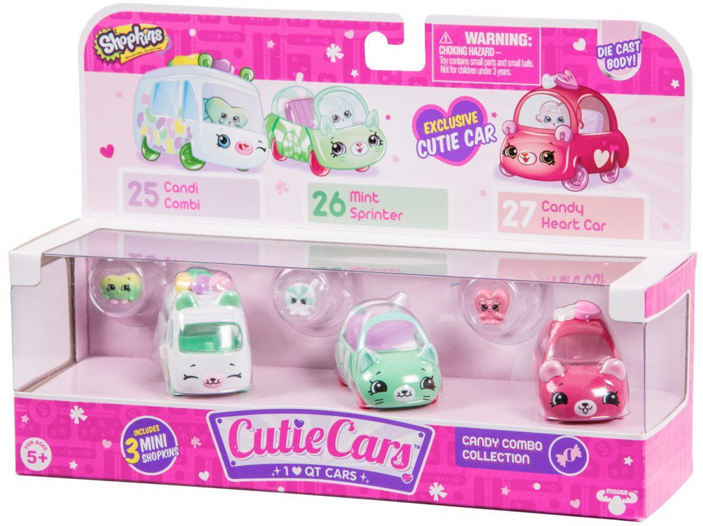 Shopkins Cutie Cars 3-piece Series, Die-casting Collection Car, With Mini  Removable Brake, Gift Collection For Children - Railed/motor/cars/bicycles  - AliExpress