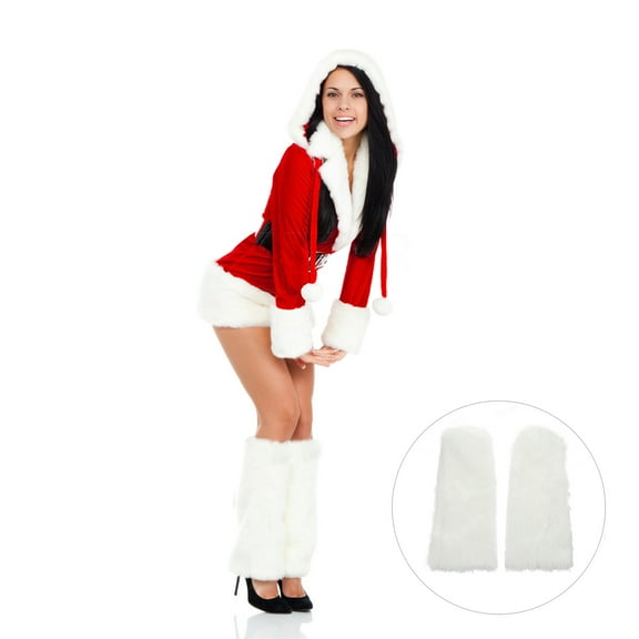 WHAMVOX 1 Pair of Winter Women Plush Knee-High Boot Socks Long Leg Warmers Supply