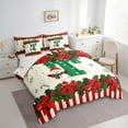 thumbnail image 3 of Homewish Heart Monogrammed T 7-Piece King Bedding Set Kawaii Bowtie Ultra Soft Reversible Decor For Teens, 3 of 8
