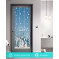 thumbnail image 6 of Blue Christmas Window Privacy Film Stained Glass Window Film Decorative Windows Cover Static Windows Cling for Glass Door Snowman Xmas Tree Snowflake Elk Winter Stickers for Bathroom 17.7"x39.3", 6 of 7