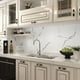 Stickyart 24"x160" White Marble Contact Paper for Cabinets Self