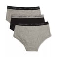 thumbnail image 2 of Calvin Klein HEATHER GREY Little Boys & Big Boys 3-Pk. Cotton Briefs, US Medium, 2 of 2
