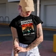 thumbnail image 2 of Retro Vintage Monster Trucks Are My Jam, Car Enthusiast or Lover Themed, Black T-Shirt, Small, 2 of 5