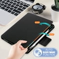 thumbnail image 3 of Allytech iPad Air 5 4 Case,[Supports Pencil 2nd Gen Charging] Slim Auto Sleep Wake Multi Angle Stand Smart Shell Shockproof Case Cover for Apple iPad Air 5th 4th Generation 10.9", BlackBlack, 3 of 5