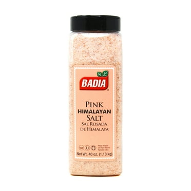 Badia Pink Himalayan Salt, Sal Rosada del Himalaya, 40 oz Plastic Bottle