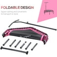 thumbnail image 3 of Soozier 48" Adult Hexagon Rebounder Trampoline Fitness Bungee Jumping Cardio Trainer Outdoor Bouncer Jumper Adjustable Bar Pink, 3 of 9