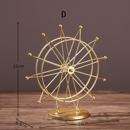 

Creative Desktop Iron Ferris Wheel Decoration Home Living Room Decoration TV Wine Cabinet Decoration