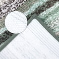 thumbnail image 4 of Unique Bargains Striped Bathroom Mat Soft Non-Slip Quick Dry Bath Rugs Green 20" x 32", 4 of 7