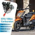 thumbnail image 2 of GY6 150cc PD24J Carburetor Ignition Coil Starter Solenoid Relay CDI Kit for GY6 125cc 150cc Taotao Scooter Moped ATV Go Kart 157QMJ Engine Kymco Roketa Jonway Parts with 78 inch Throttle Cable, 2 of 9