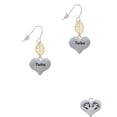 thumbnail image 2 of Delight Jewelry Twins Heart with Two Pair of Baby Feet Goldtone Leaf French Earrings, 2 of 4