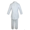 thumbnail image 5 of Boy Baby Christening White Tail Tuxedo Color Embroidery Mary Maria Stole Sm-7, 5 of 5