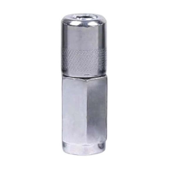 VORJELT High-Pressure Leakproof Grease Nozzle for Manual & Pneumatic Grease Guns - Durable Chrome-Alloy, Precision Locking Design, Universal Fit for Automotive & Mechanical Maintenance Sliver