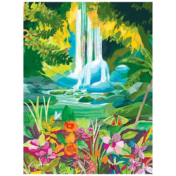 RoseArt - Illustrations modernes 300 pièces - À la poursuite des cascades - Puzzle emboîtable pour adulte