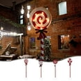 thumbnail image 7 of Christmas Iron Outdoor Solar Garden Lights, Snowman Candy Lawn Lights, Holiday Ambiance Decorative Lighting for Garden and Pathway, Weather Resistant, 7 of 7