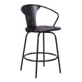 thumbnail image 1 of Payton 26" Swivel Black Wood and Metal Bar Stool, 1 of 6