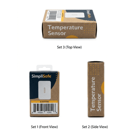 SimpliSafe Smart Indoor Temperature Sensor, Wi-Fi Connected, Wireless - White