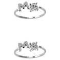 thumbnail image 4 of Qarigey Anillo abierto con letras mayúsculas, anillos de compromiso seguros reutilizables portátiles, joyería para interiores y exteriores, Type3 NO3, 4 of 6