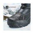 thumbnail image 3 of Bocca Men's Waterproof Winter Boots Black Pu Mid Calf Insulated Snow Boots 10M, 3 of 7