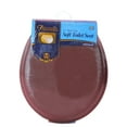 thumbnail image 5 of Standard Vinyl Soft Adjustable Hinges Toilet Seat with Close Lid, Chocolate, 5 of 5