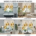 thumbnail image 3 of Yellow Sunflowers Swag Curtains for Kitchen/Bedroom/Living Room, Country Farm Butterfly Flower Light Beige Scalloped Curtains 63 Inch Long, Window Swag Topper Curtains Valances 2 Panels Set 36"x63", 3 of 8