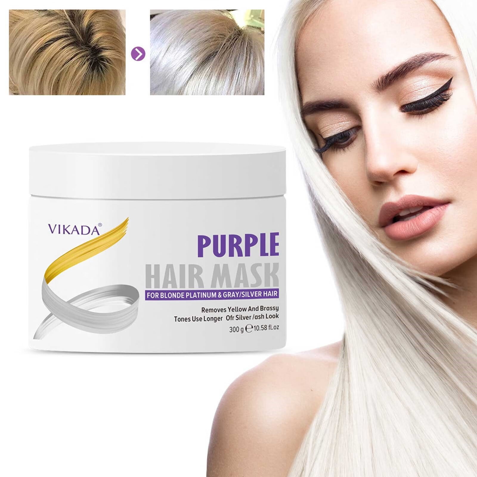 〖CFXNMZGR〗Pro Beauty Tools Hair Coloring Products Yellow Ash Toner Gray