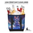 thumbnail image 5 of Insulated Cooler Bag - Cloud Cute Rabbit Large Freezer Cooler Tote Bags Insulated for Food, Insulated Grocery Shopping Bags with Zipper Top for Travel Picnic Beach, 5 of 8