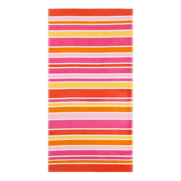 Mainstays Beach Collection Warm Variegated Striped Cotton-Blend Beach
