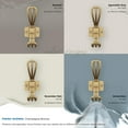 thumbnail image 6 of Amerock Vinland Transitional Double Prong Champagne Bronze Wall Hook, 6 of 9
