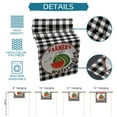 thumbnail image 7 of Table Runner Dresser Scarves 60 Inch Long, Farm Wooden Plank and Watermelon Linen Dining Table Runners White and Black Checker Tabletop Scarf for Wedding Holiday Party Kitchen, 7 of 7