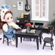 thumbnail image 2 of Juego de comedor Dollhouse a escala 1:12 con mesa negra y 4 sillas, 2 of 3