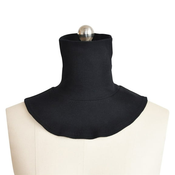 Yokua Fashion Men And Women Knitting Fake High Collar Back Cover Scarf Half Muslim Col