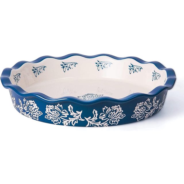 Ceramic Pie Dish Pie Plate Deep Dish Non-Stick Pie Pans for Baking