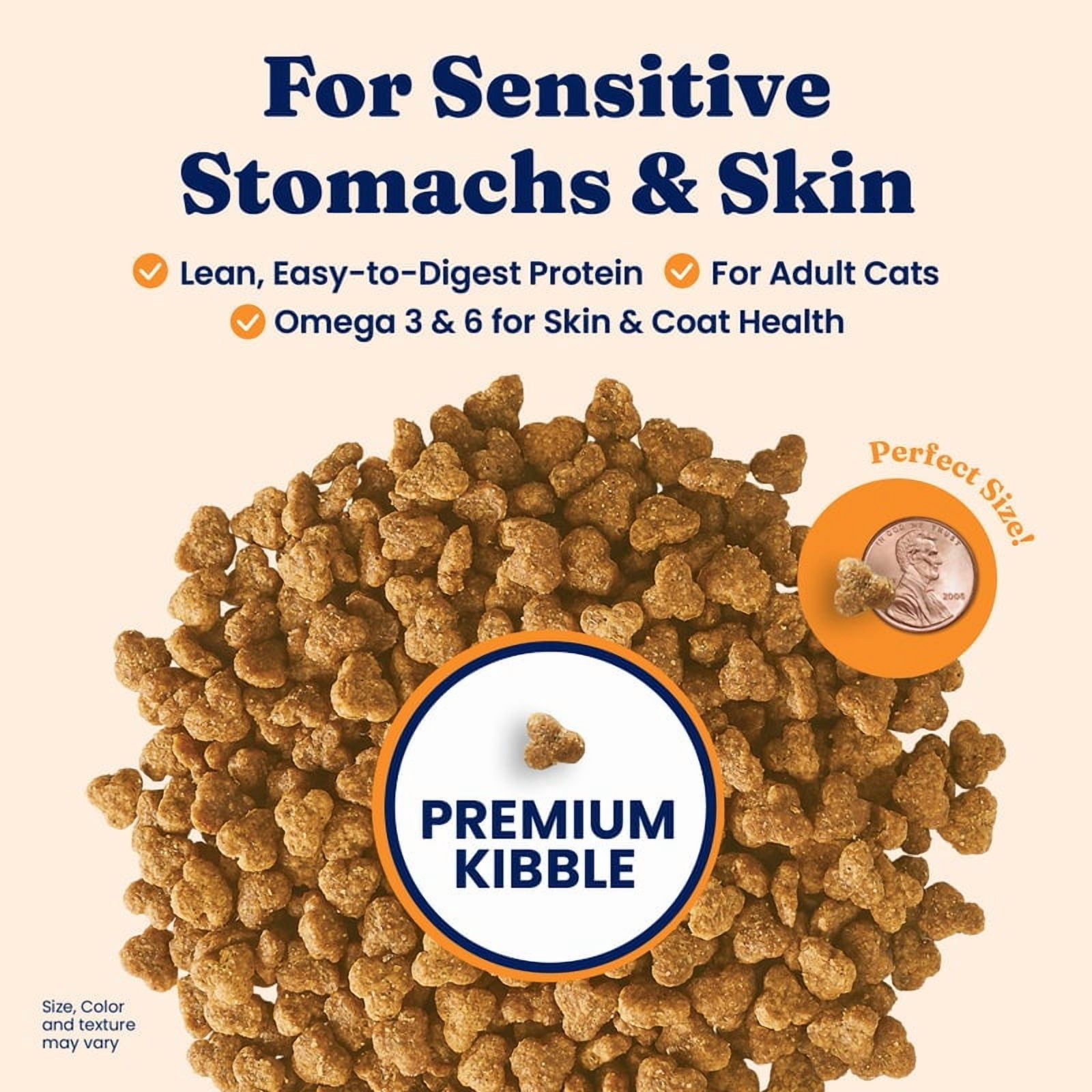 Solid Gold Sensitive Stomach Dry Cat Food - Made with Real Quail and Pumpkin - Winged Tiger Grain Free Cat Food for Adult and Senior Cats - Promotes Gut Health and Immune Support - 6 lb