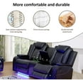 thumbnail image 5 of Reliancer Power Recliner Sofa Set, Leather Sofas Loveseat Chair for Living Room/House/Office, 5 of 6
