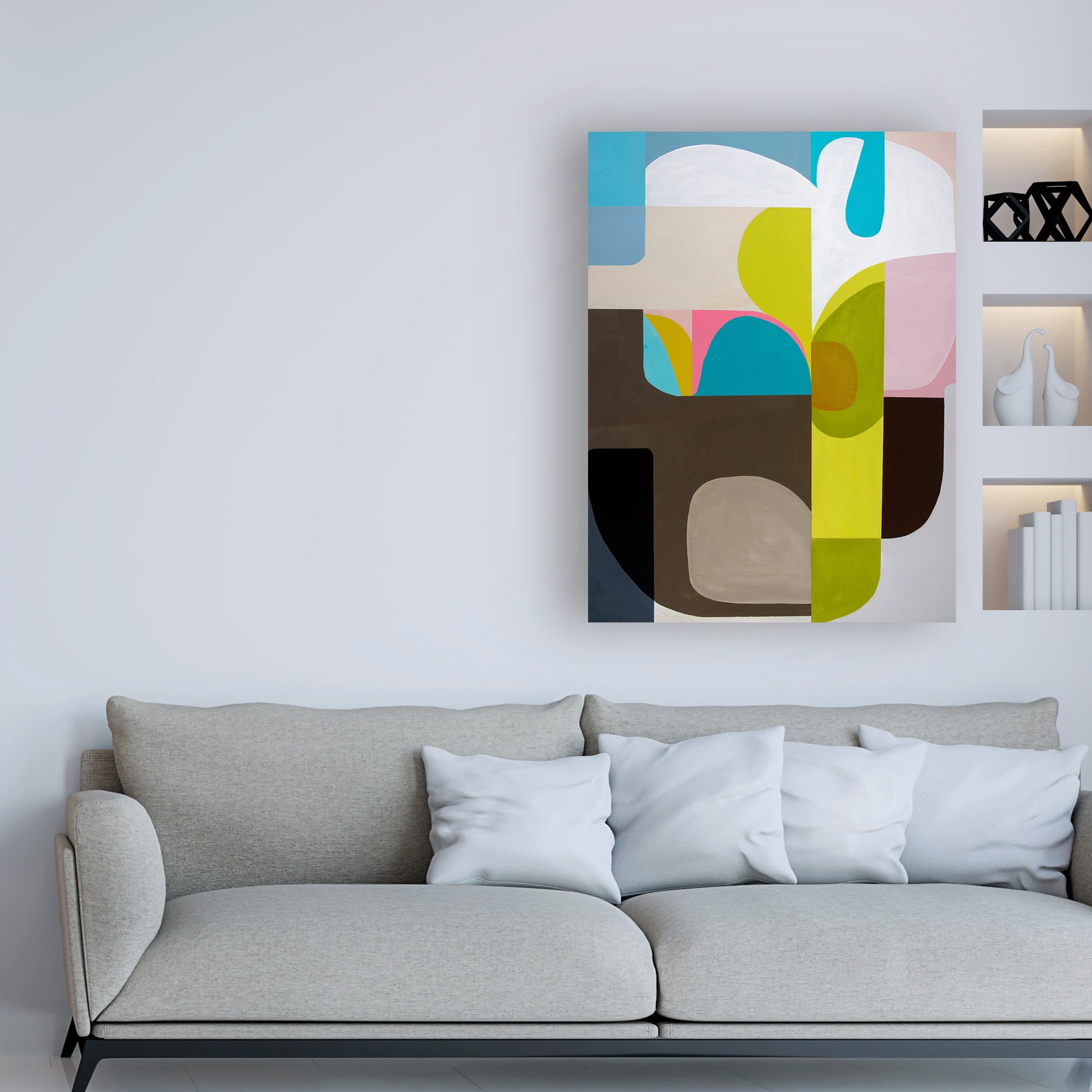 Trademark Fine Art 'Tangled Sky & Garden' Canvas Art by Marion Gries