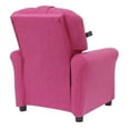 thumbnail image 6 of The Crew Furniture Traditional Kids Recliner Chair, Toddler Ages 1-5 Years, Polyester Linen, Magenta, 6 of 8