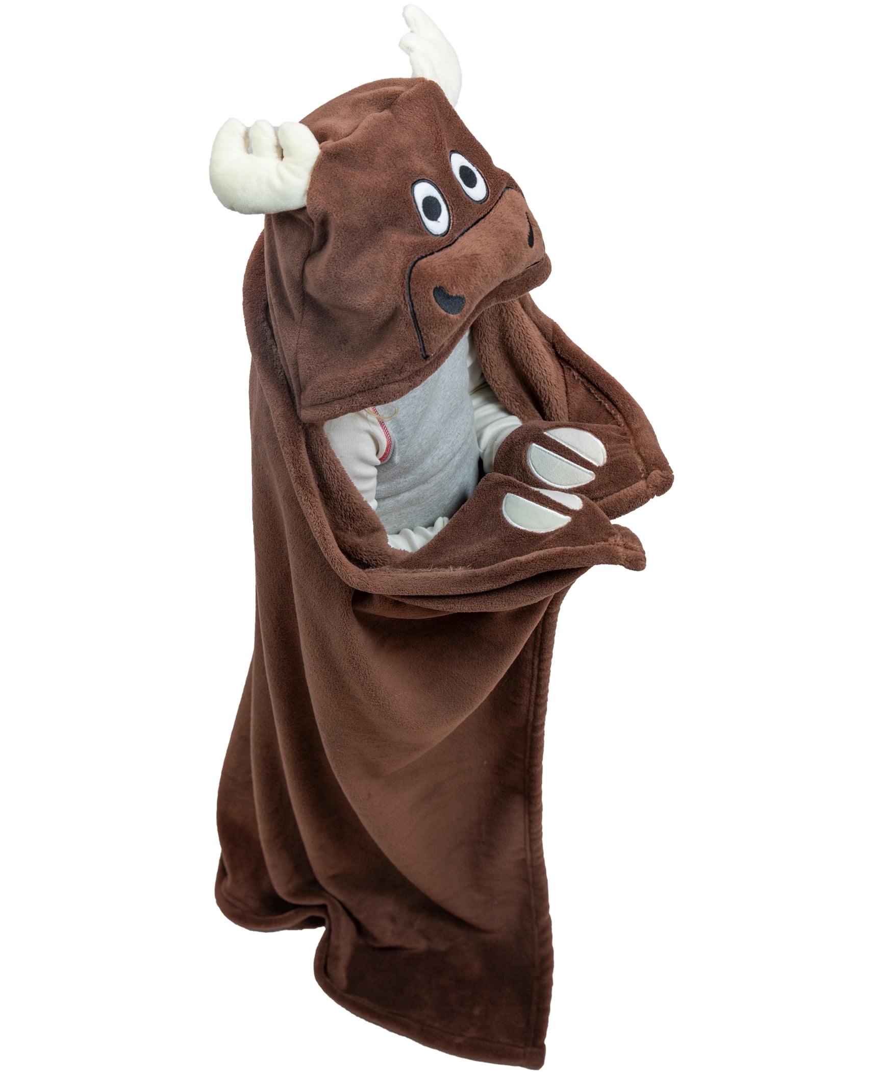 Lazy One Animal Blanket Hoodie for Kids, Hooded Blanket, Wearable