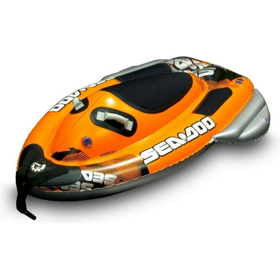 Sea-Doo Aquablast 1-Person Heavy Gauge PVC Waterskiing Towable, Inflatable, 74" x 40"