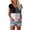 Gray, variant on Ahuyic Women's Loose Plus Size Short-Sleeved Top,Summer Casual Daily Clothes For Women,Women's Summer Solid Lace-neck Short Sleeve Solid T-shirt Top