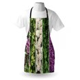 thumbnail image 3 of Flower Apron Collage Mix Diverse Herbs and Blossoming Bouquet Flowers Romantic Wedding Concept, Unisex Kitchen Bib Apron with Adjustable Neck for Cooking Baking Gardening, Green Violet, by Ambesonne, 3 of 3