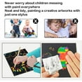 thumbnail image 6 of SNNROO 100 Pcs Scratch Off Rainbow Notes, 2 Wooden Styluses, Scratch Art Paper, Rainbow Holographic Scratch-Off Paper for Kids, 6 of 9