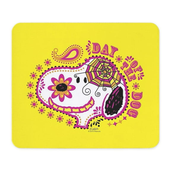 CafePress - Day Of The Dog Snoopy Face Mousepad - Non-slip Rubber Mousepad, Gaming Mouse Pad