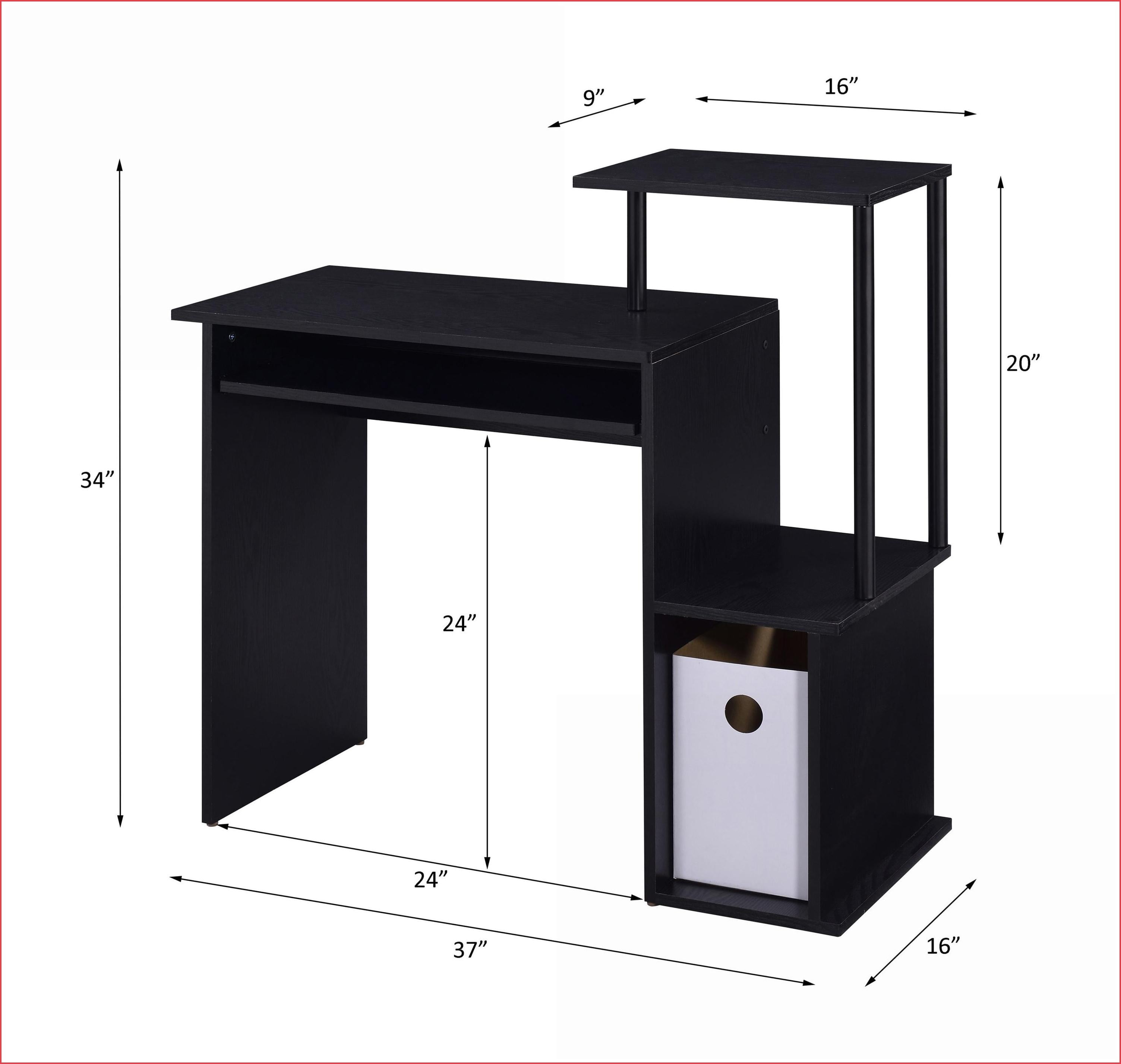 Desks, Modern Black Computer Desk with Keyboard Tray, Storage & Shelf | Black | Metal & Synthetic Wood