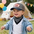thumbnail image 2 of CAUYDY 4T 5T 6T Kid Boys Summer Hat Fire Truck Water Washable Baseball Cap With Patchwork Embroidery Color Blocking Cartoon Childrens Cap (Sizes 3-8 Years,L04-Coffee), 2 of 7