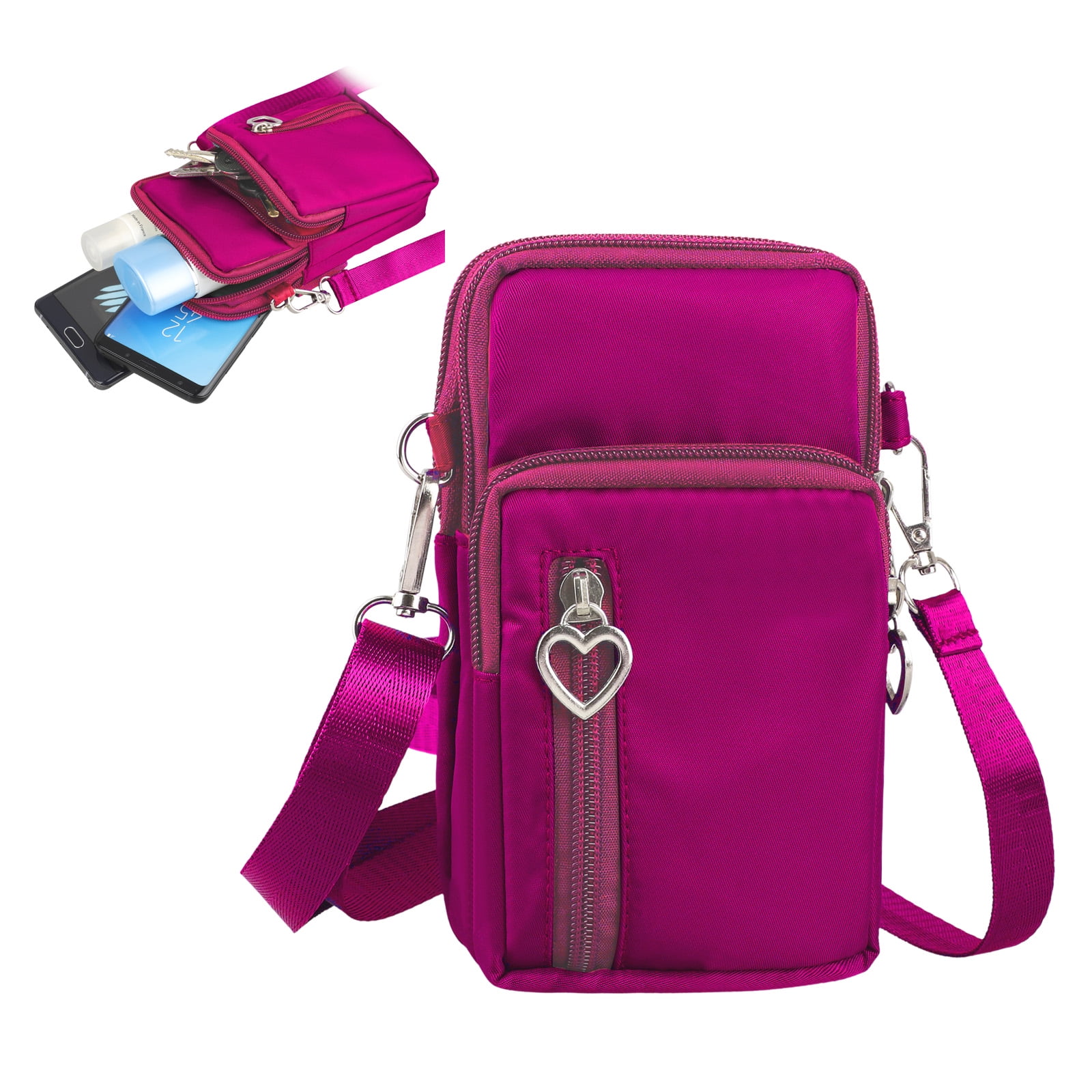 Cellphone Crossbody Shoulder Bag, EEEkit Unisex Mini Multifunction ...