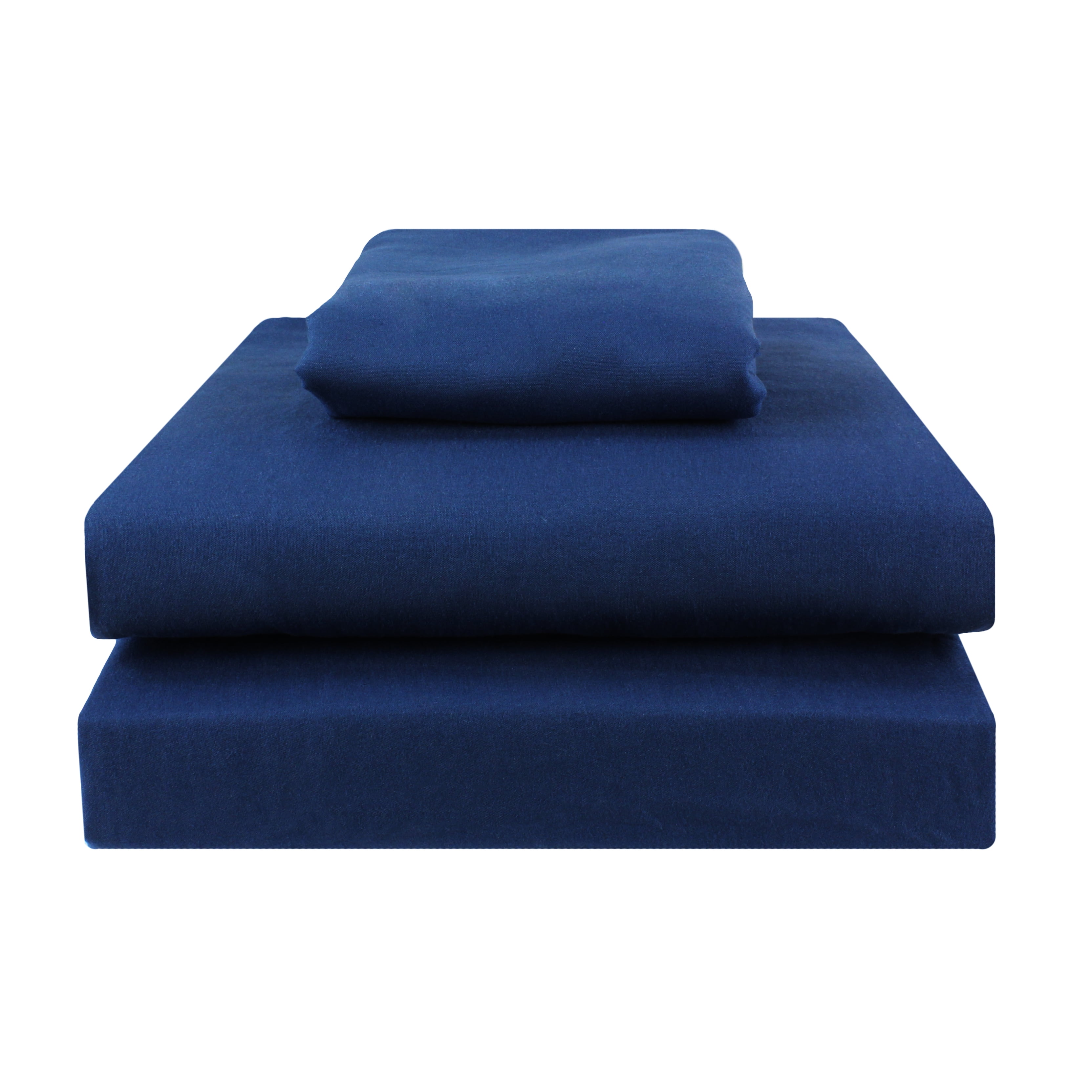 Everything Comfy Soft Brushed Microfiber Sheet Set, King, Navy Blue