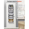 thumbnail image 2 of Upgrade Pocket Over The Door Organizer Storage, 5 Shelf Hanging Door Organizers with 10 Large Capacity Pockets, Anti Tilt 48 lb Load Behind Door Organizer for Bedroom, Bathroom, Pantry, 2 of 9