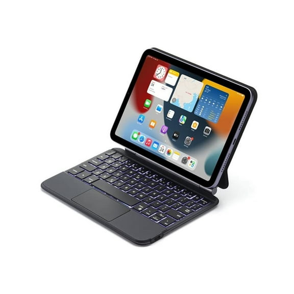MATN Magic Keyboard Case Compatible with iPad Mini 7 (A17 Pro) 2024/iPad Mini 6 2021 8.3 Inch, 7 Colors Backlit Bluetooth Keyboard Case Cover with Multi-Touch Trackpad for iPad Mini 7th/6th