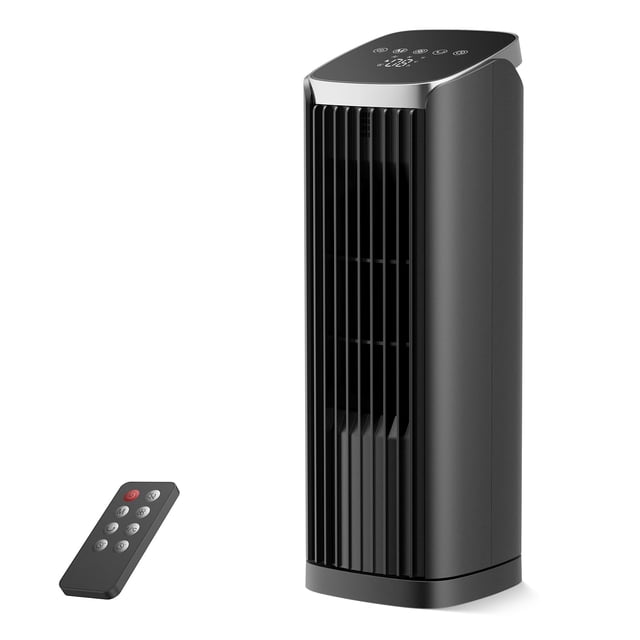 Ventilador tipo torre PNTCK de 13 pulgadas con control remoto y 4 modos