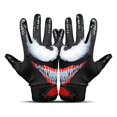 thumbnail image 2 of Guantes de fútbol americano TAQCHA con agarre adherente, adulto talla grande, negro, 2 of 7